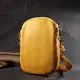 Оригинальная сумка для женщин из мягкой натуральной кожи Vintage 22342 Желтый