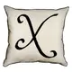 Подушка с мешковины Letter X 45x45 см (45PHB_ABC048_WH)