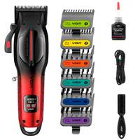 Машинка для стрижки акумуляторна VGR V-026 RED 7 Вт червона