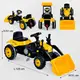 Детский экскаватор Pilsan 315 педальный с ковшом клаксон регулируемое сидение. Yellow and Black (76454)