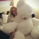 Мягкая игрушка большой Медведь Алина Бублик 180 см белый