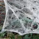 Паутина с пауками на Хэллоуин 13642 белая 200 г 30 пауков