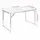 Стол для пикника раскладной со 4 стульями Folding Table 120х60х55/60/70 см 3 режима высоты Светлый