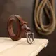 Гладкий стильный женский ремень Vintage 20766 Коричневый