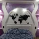 Трафарет карта мира для декора под покраску, одноразовый 160 х 250 см