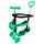Самокат детский X-TREME KS-704-5W-green зеленый