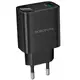 Адаптер сетевой Borofone Ilustre single-port charger with digital display BA95A |1USB, 18W/3A, QC3.0