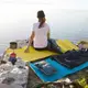 Коврик складной IXPE Naturehike Thickened NH20FCD07, алюминиевая пленка, 25 мм, голубой