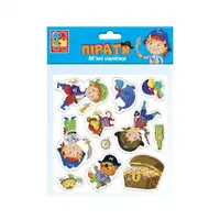 Набір м'яких наклейок "Пірати" Vladi Toys VT4210-02 укр