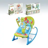 Детский шезлонг Rocker 123-1 музыкальная подвеска регулируемая спинка. Multicolor (179684)