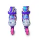 Раздвижные ролики Scale Sports размер 30-33 (светящиеся колеса). Rainbow Violet (1055132332)