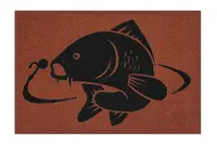 Коврик с карпом, коврик карп, коврик с карпом Delphin Carp rug коричневый 60*40 см