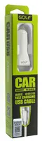 Автомобильное зарядное устройство GOLF GF-C1 Car charger + Lightning cable 1USB 1A White