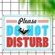 Табличка металлическая Please do not desturb 26х18,5 см (MET_20J040_WH)
