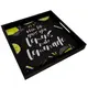 Поднос квадратный с дерева When life gives you lemons make lemonade 30x30x4 см (PDN_19N009_BL)