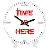 Часы настенные круглые Time is here 18 см (CH18_P_15S150)