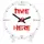 Часы настенные круглые Time is here 18 см (CH18_P_15S150)