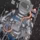 Рюкзак школьный YES Explore the universe 557988 17 л черный