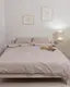 Постельное белье семейное Dushka Home Байка 20671 160х215х2 см светло-серое