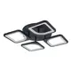 Потолочная LED люстра, светильник светодиодный Sunlight черный 1500-2-450 BLK