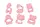 Набор форм для выпечки печенья Ardesto Tasty Baking AR-2309-PP розовый
