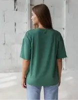Футболка жіноча Vivioji oversized Perfect Оливка one size (12949)