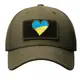 Шеврон 2 шт на липучке Флаг Украины Сердце, вышитый патч 6х6,5 см нашивка вышитый патч