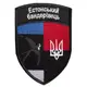 Шеврон на липучке Естонський Бандерівець Эстония флаг Эстонии и УПА 7х10 см вышитый патч нашивка