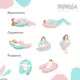 Подушка для беременных и кормления PAPAELLA 30х170 cм, с молнией, хлопок, антиаллергенная