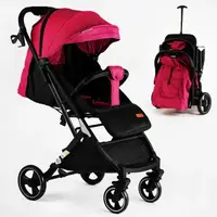 Коляска прогулочная детская "JOY" Comfort (рама сталь с алюминием, футкавер). Pink 118432