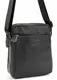 Мужской кожаный мессенджер Tiding Bag  чёрный