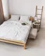 Постельное белье семейное Dushka Home Вареный хлопок 20943 160х215х2 см белое