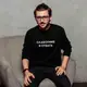 Свитшот "Слабоумие и отвага" унисекс, Черный, XXL, русский