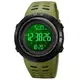 Часы наручные мужские SKMEI 2070AG ARMY GREEN, армейские часы противоударные. Цвет: зеленый