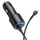 Адаптер автомобильный HOCO Type-C to Lightning Cable Clear way dual port car charger set NZ3 |2Type-C, QC/PD, 3A/40W|