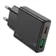 Адаптер сетевой HOCO Delgado dual port charger N38 |1USB/1Type-C, 20W/3A, PD/QC|