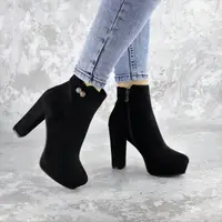 Ботильйони жіночі Fashion Sabryna 2398 36 розмір 23,5 см Чорний