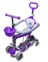 Самокат Scale Sports Smart 5 в 1, PU колеса, підсвічування коліс, з бортиком. Violet (1892134026)