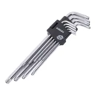 Ключи TORX 9шт T10-T50мм CrV (длинные с отверстием) SIGMA (4022231)