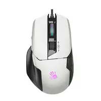 Мышь компьютерная проводная Bloody W70 Max Panda White белая с черным