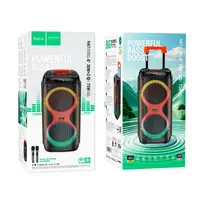 Акустика-караоке HOCO Leader wireless dual-mic outdoor BT speaker HA7 |BT5.0/USB/AUX/TF, 75W, TWS, 7h|