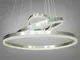 Люстра современная светодиодная D8174-600+400+200HR dimmer 90W DH