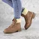 Женские зимние ботинки Fashion Taffata 1374 37 размер 23,5 см Коричневый