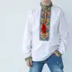Вышиванка Moderika Гармония белая с разноцветной вышивкой 110