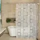 Шторка для ванной и душа с кольцами 180x200 см водоотталкивающая, шторка для ванной комнаты с крючками и магнитами