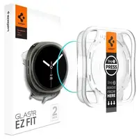 Защитное стекло Spigen для Samsung Galaxy Watch 8 (40mm) - EZ FiT GLAS.tR (2шт), Clear (AGL09874)