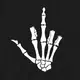 Свитшот "Skeleton f*ck you" унисекс, Черный, XXL