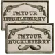 Набор шевронов 2 шт с липучкой I am your Huckleberry 5x8 см хаки вышитый патч шеврон нашивка