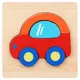 Деревянная игрушка Пазлы Bambi Транспорт MD 2925, 15х15 см Машина