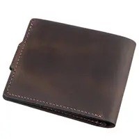Тонке шкіряне портмоне унісекс GRANDE PELLE 11220 Коричнева